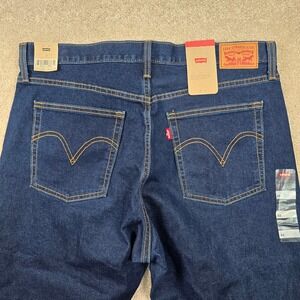 Levis Wedgie Fit High Rise Button Fly Dark Wash Denim Jeans Size 32 NEW